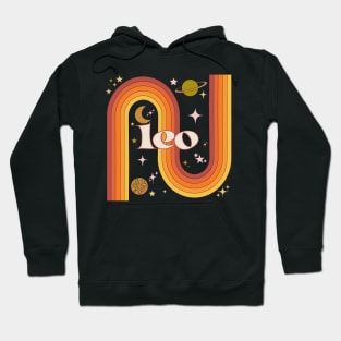 Leo Warm Rainbow - 70s Leo Zodiac Hoodie